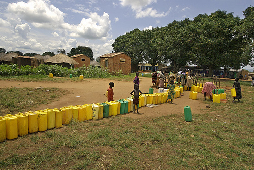 Build a water well with donations to provide clean water.