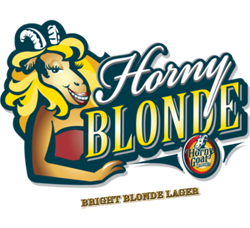 Horny Blonde summer beer is a refreshing lager.