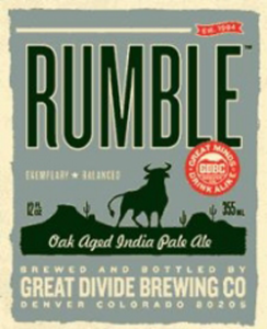 Great Divide Rumble is a summer Colorado IPA.