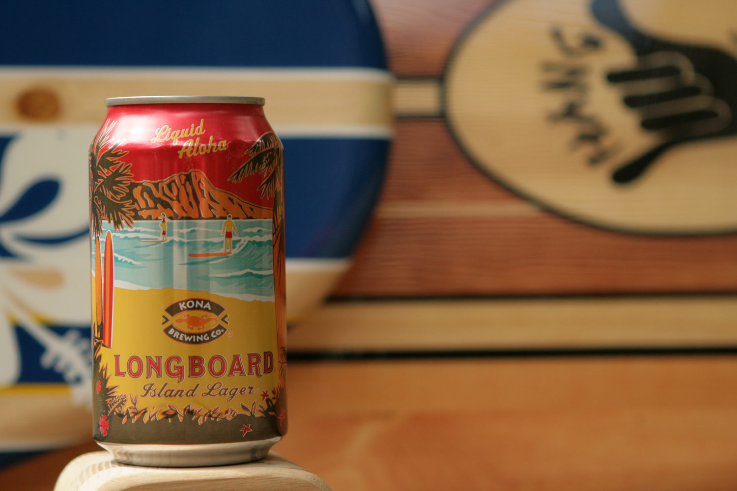 Order Longboard summer island lager from Hawaii.