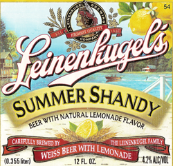 Leinenkugel summer shandy beer combines beer and lemonade.
