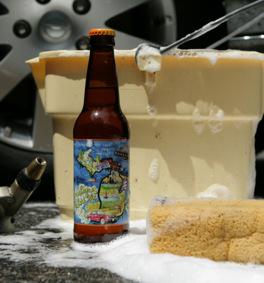 The summer seasonal beer from Saugatuck is Michigan Wheat Ale.