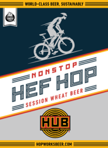 Nonstop Hef Hop is a summer wheat beer.