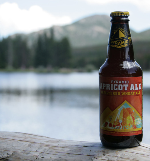 Enjoy Pyramid's Apricot Fruit Wheat Ale outside with nature.