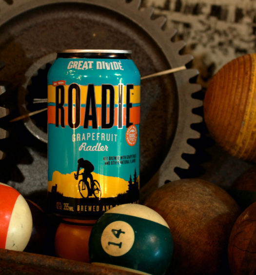 Roadie summer fruit radler from Great Divide.