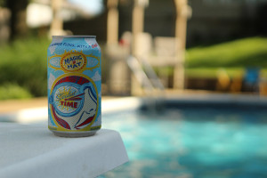 Stealin Time pale wheat summer pool beer is from Magic Hat Brewing.