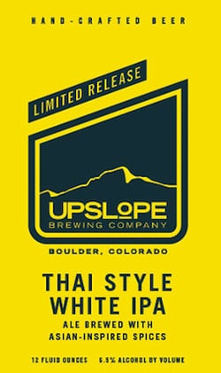 Enjoy Upslope limited release summer thai beer.