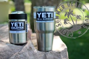 The Yeti drink cooler keeps summer beer cold.